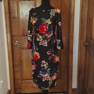 Bisou Bisou Floral Print Dress